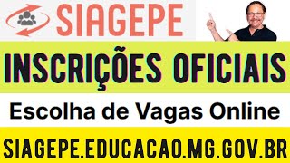 INSCRIÇÕES OFICIAIS PARA DESIGNAÇÃO CONTRATAÇÃO E CONVOCAÇÃO PUBLICADAS SIAGESPEEDUCACAOMGGOVBR [upl. by Cate107]