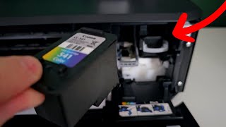 How to Change Ink Cartridge in Canon Printer  Full Guide [upl. by Hsetim]