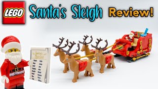 Amazing Set Weird Price  LEGO Santas Sleigh Review  Set 40499 [upl. by Ardnatal]