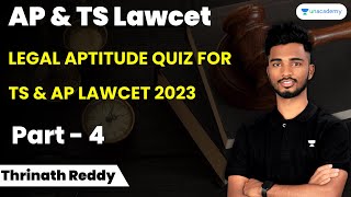 Legal Aptitude Quiz for TS and AP Lawcet 2023  Part 4  Thrinath Reddy [upl. by Giamo]