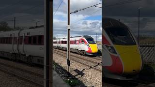 LNER Class 800 Azuma Passing Through Thirsk Station At Speed 280924 [upl. by Latisha]