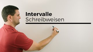 Intervalle Schreibweisen Mengen Bereiche Klammern  Mathe by Daniel Jung [upl. by Mehsah]