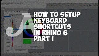 How to setup keyboard shortcuts in Rhino 6 [upl. by Edie18]