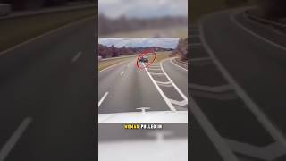 Driver Pulls in front of Truck dashcam truck viralshort [upl. by Rella494]