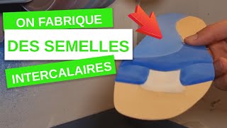 Semelles orthopédiques  démonstration en atelier de Podologie [upl. by Twelve495]