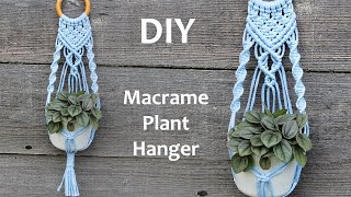 DIY Macrame Plant Hanger  Macrame Plant Hanger Tutorial  Macrame Wall Hanging Tutorial [upl. by Falcone]