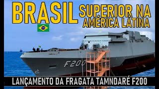 BRASIL lança ao mar FRAGATA mais moderna da AMERICA LÁTINA military militar geopolitica [upl. by Lody]