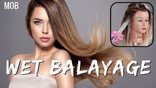 Effortless Wet Balayage Tutorial Master SunKissed Perfection [upl. by Annayrb]