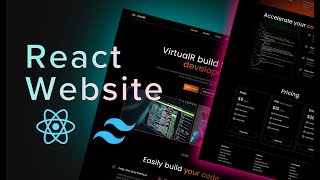 Build and Deploy Fully Responsive Landing Page React  Tailwind CSS [upl. by Noswad111]