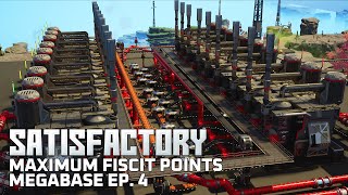 Discovering the Maximum Ficsit Points Rate in Satisfactory Megafactory Ep4 [upl. by Nnaeinahpets]