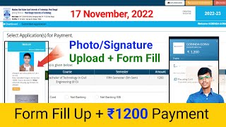 MAKAUT Exam Form Fill Up PhotoSignature Upload Rs 1200 Payment Step By Step 2022 [upl. by Mandelbaum]