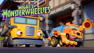 It’s Brake Time for the Monsterwheelies  MIGHTY MONSTERWHEELIES  Netflix [upl. by Hi]