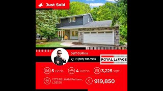 Just Sold this listing Address 1273 PELHAM Pelham Ontario L0S1E0 [upl. by Haral]