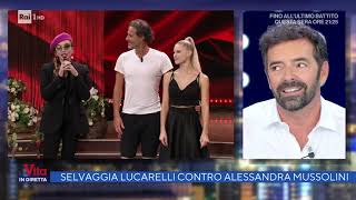 Ballando con le stelle Selvaggia Lucarelli VS Alessandra Mussolini  La vita in diretta 201021 [upl. by Eerb]