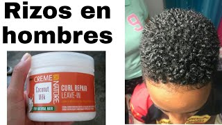 Lavado y definición de rizos en hombres con afro corto l Tipo 4 l Anny Crespa [upl. by Twum]