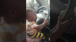 9 months old baby driving [upl. by Haymes]