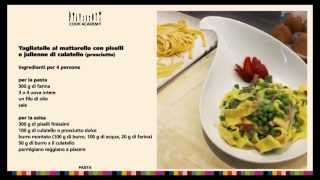 Ricetta Pasta tagliatelle al mattarello con piselli e culatello  Cook Academy [upl. by Skutchan]