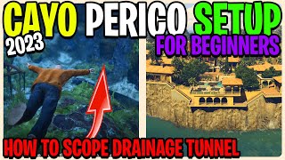 2023 How To Start The Cayo Perico Heist For Beginners Drainage Tunnel Cayo Perico [upl. by Kreager745]