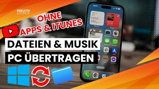 iPhone Daten auf PC übertragen OHNE Kabel oder iTunes [upl. by Bettzel416]