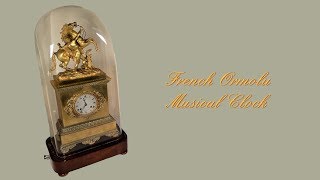 Antique French Ormolu Musical Clock C 1830 [upl. by Francis]