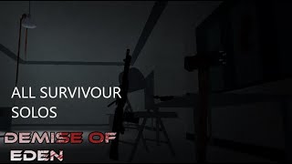 Demise of Eden All Survivours Solo Win Launch Characters [upl. by Tobye377]