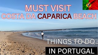 Costa Da Caparica Beach and How to Get There  Day In The Life In Portugal  Portugal Vlog [upl. by Oeramed275]