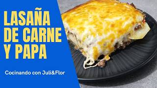 LASAÑA DE CARNE Y PAPA sin gluten [upl. by Laiceps]