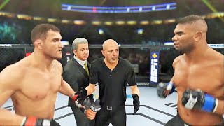 Stipe Miocic vs Alistair Overeem Full Fight  UFC 4 Simulation [upl. by Mallen]