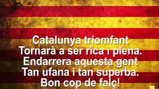 ELS SEGADORS  HIMNE DE CATALUNYA AMB LLETRA [upl. by Niwred]