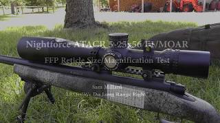 Nightforce The BEAST 5 25x56mm F1 Rifle Scope Black ZeroStop 2 Speed Mil Radian Mil R [upl. by Odnomyar]