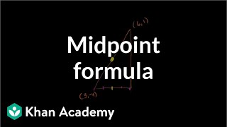 Midpoint formula  Analytic geometry  Geometry  Khan Academy [upl. by Dublin158]