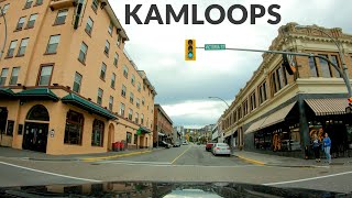 Kamloops Downtown Drive 4K  British Columbia Canada [upl. by Nauqahs579]