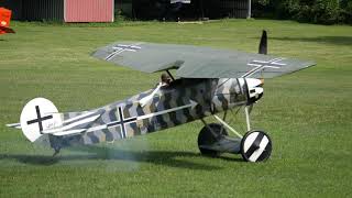 Old Rhinebeck Fokker DVIII Startup and Takoff [upl. by Juana]