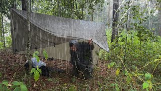 Super Long Heavy Rain with Thunderstorm‼️ 4 Days Camping in Heavy Rain with Thunderstorms‼️ ASMR [upl. by Pirozzo788]