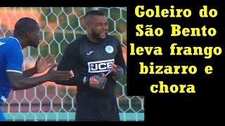 Henal Goleiro do São Bento leva frango BIZARRO e cai no choro  Paulistão 2019 [upl. by Annavahs]