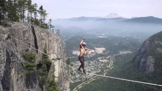 World Record Free Solo  Insane Slacklining [upl. by Eitisahc]