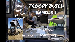 TROOPY BUILD  EPISODE 1  ROOF CONVERSION amp FLOORING [upl. by Siberson891]