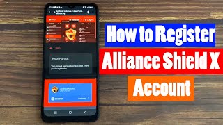 How to Register Alliance Shield X Account Create Account of Alliance Shield App Manager [upl. by Rebbecca]