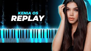 Kenia OS Steve Aoki  Replay piano karaoke instrumental cover [upl. by Raleigh]