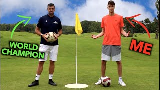 I challenged the NUMBER 1 Ranked FOOTGOLF Player to a Game without practice [upl. by Sidonnie914]