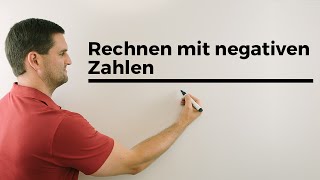 Rechnen mit negativen Zahlen Teil 2 Hilfe in Mathe einfach erklärt  Mathe by Daniel Jung [upl. by Baggs184]