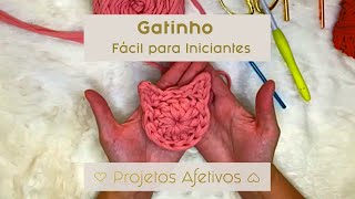 Crochê Chaveiro de Gatinho  Fio de Malha para Iniciantes [upl. by Olegna]