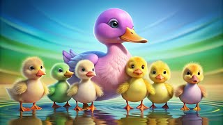 5 Little Ducks Learn Song of Colors  LalaLand Nursery Rhymes amp Kids Songs [upl. by Aicatsan]