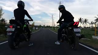 Bajaj Pulsar 180 vs Yamaha FZs 150 Drag Race  Part 2 [upl. by Neilson]