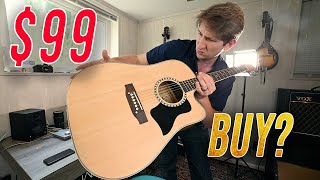 The TRUTH About Cheap Guitars Glarry Guitar Review [upl. by Yllen]