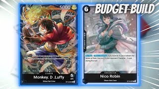 ST14 Luffy Budget Build Deck Profile  Gameplay I One Piece Card Game [upl. by Saduj]