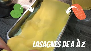 Lasagne maison de A à Z  Saumon Épinard ✅ [upl. by Oeht]