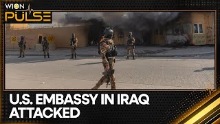 US embassy in Iraq attacked with rockets no casualties reported  WION Pulse [upl. by Dorran]