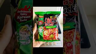 Nissin hot amp spicy Korean noodles🌶️🥵🍜spicynoodles nissinramen btseating koreannoodles spicy [upl. by Attirehs]