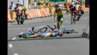 Alistair Donohoe 2016 Rio Paralympics Crash [upl. by Amitaf]